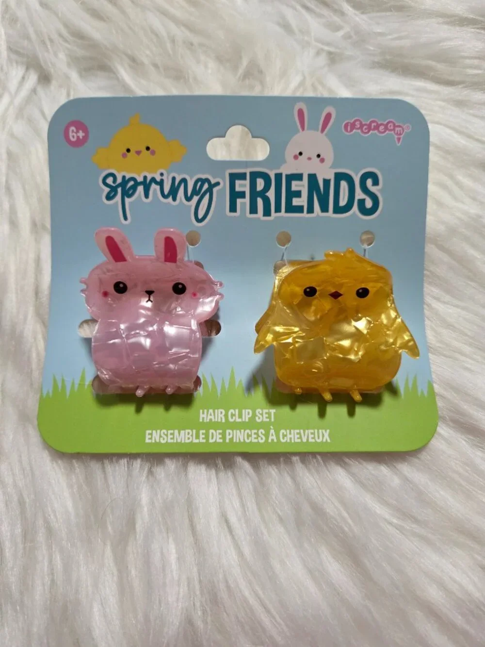 Spring Friends Bunny & Chick Mini Claw Clip Set